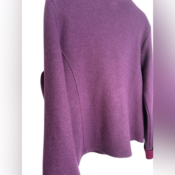Nomadic Traders Wool Blend Purple Button Sweater Jacket Size Small - Picture 7 of 10